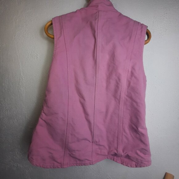 Carrhart Sherpa-Lined Pink Vest, Womens size Small, WV001 690 - Picture 6 of 9